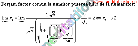 Probleme Rezolvate La Matematica Calculul Limitelor De Siruri N