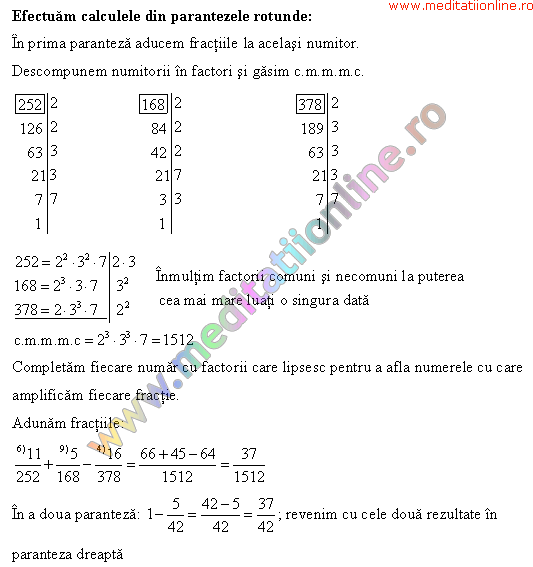 Teste Nationale Matematica-Operatii In Multimi De Numere Rezolvat